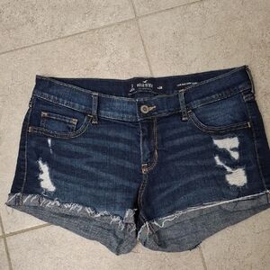 Hollister Women's Blue Denim Shorts